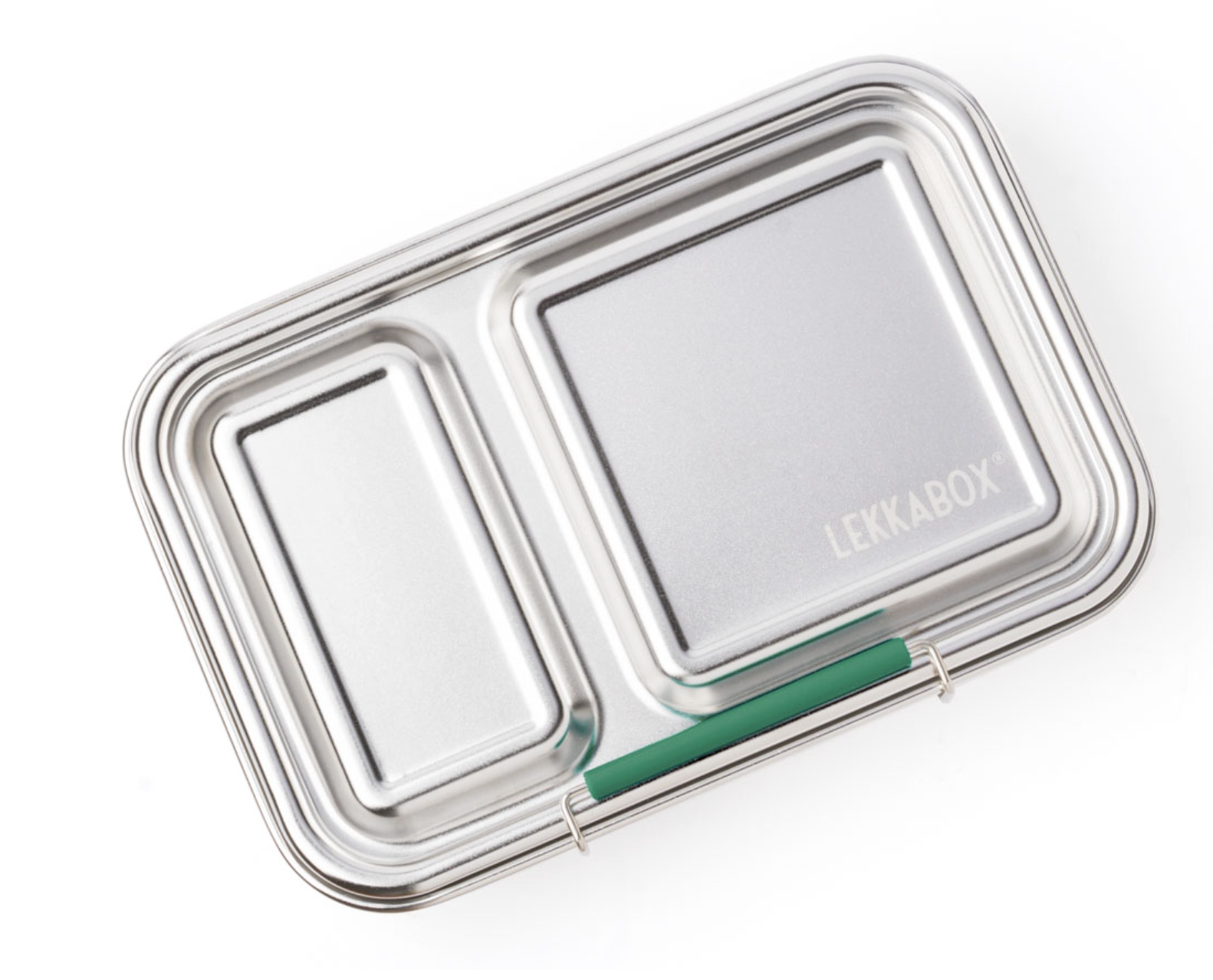 Caja almuerzo acero inox 2 compartimentos