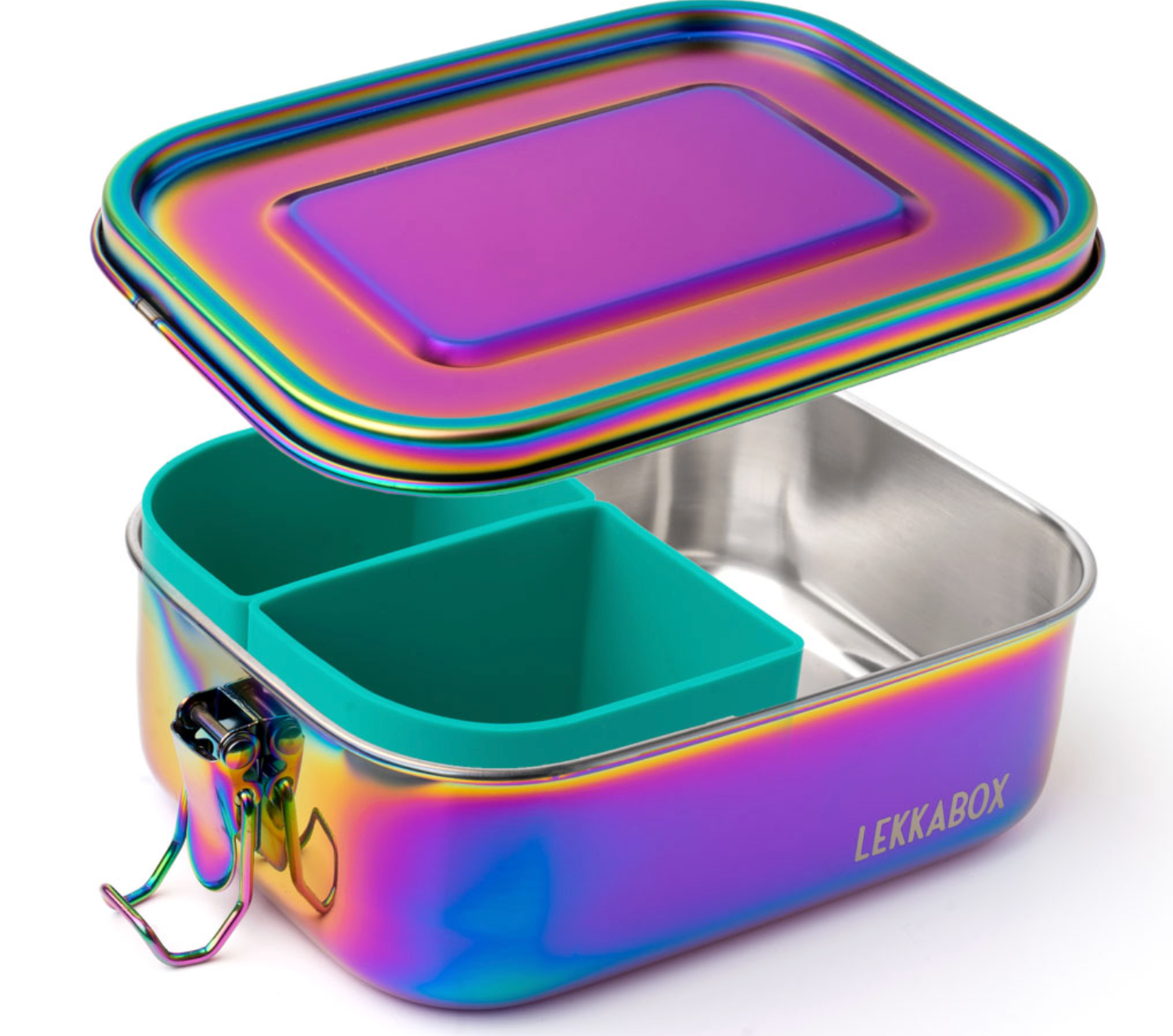 Caja almuerzo acero inox Rainbow compartimentos 800 ml