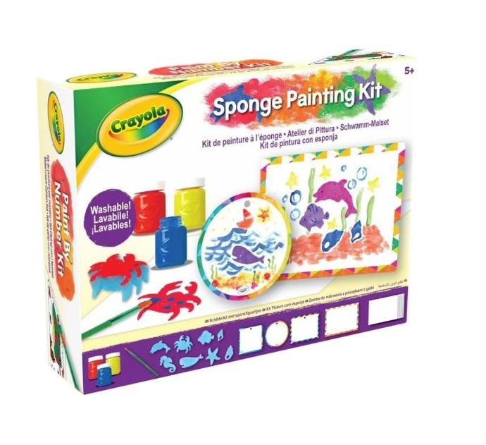 Kit pintar con esponja - Crayola