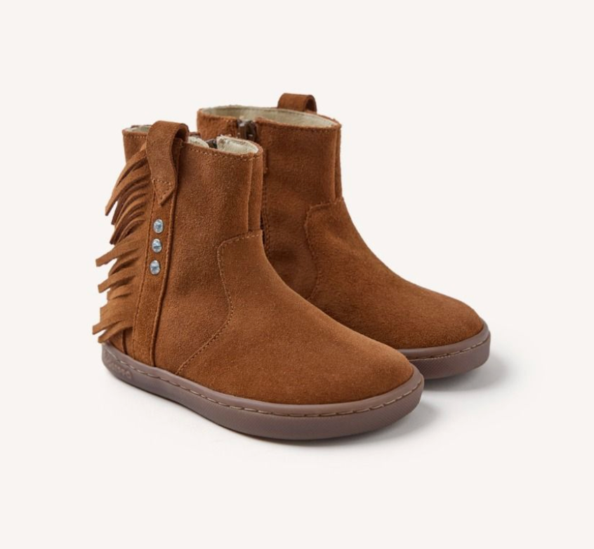 Botas piel flecos Estral Cuero- Gioseppo