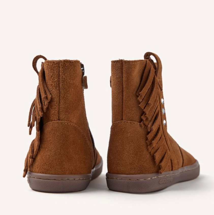 Botas piel flecos Estral Cuero- Gioseppo