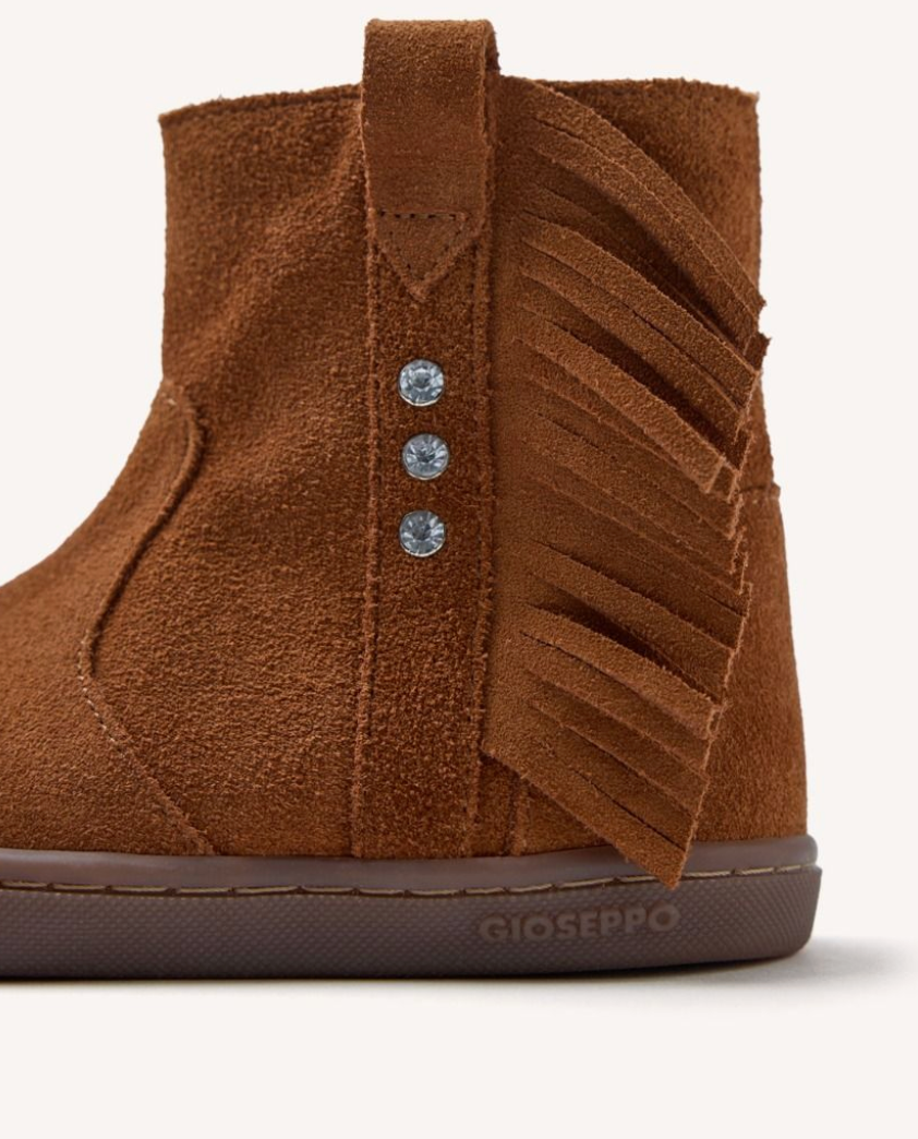 Botas piel flecos Estral Cuero- Gioseppo