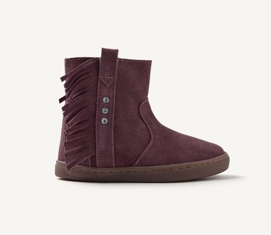 Botas piel flecos Estral Burdeos - Gioseppo
