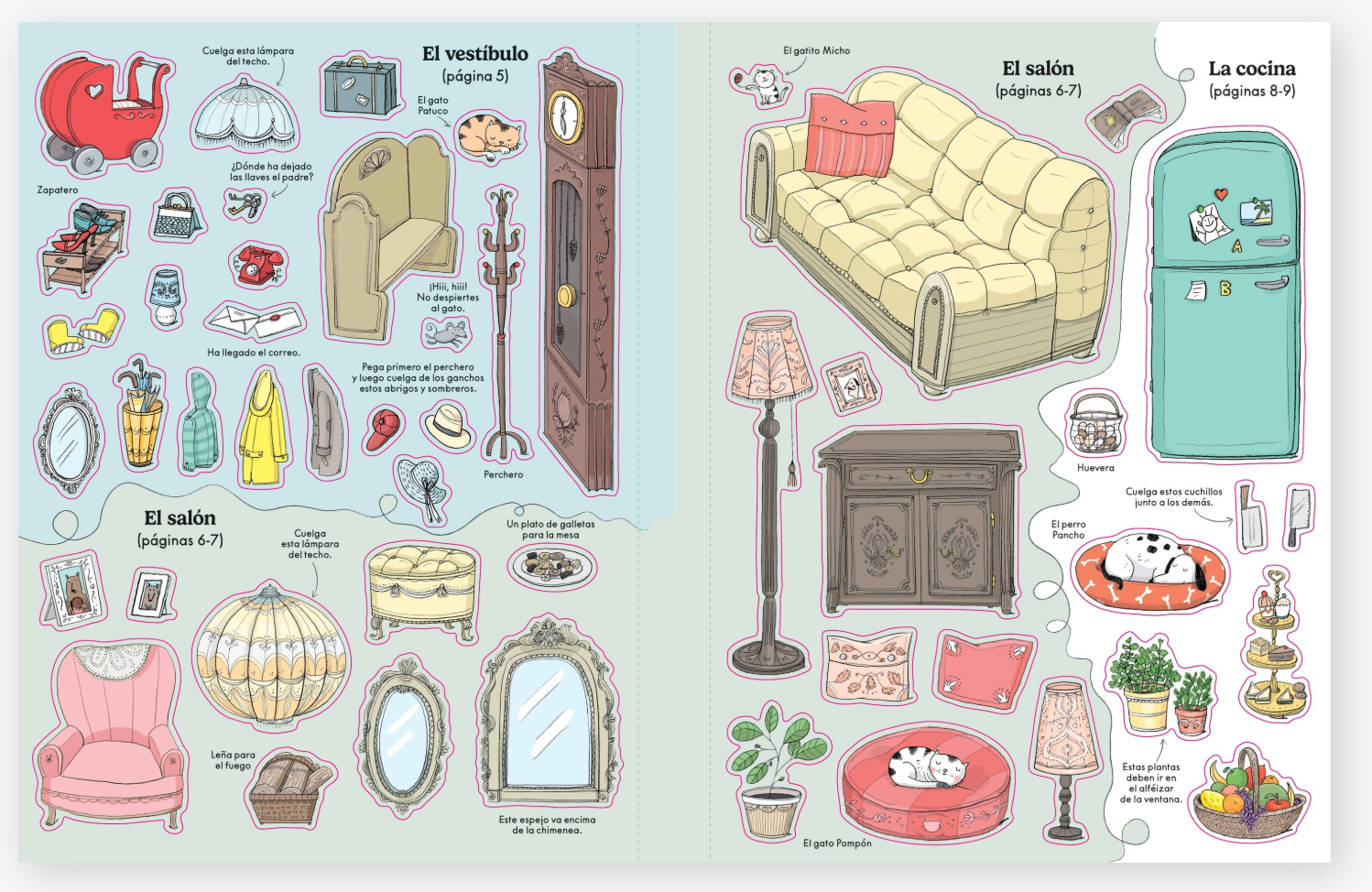 Mi primer libro de pegatinas - La casa de muñecas