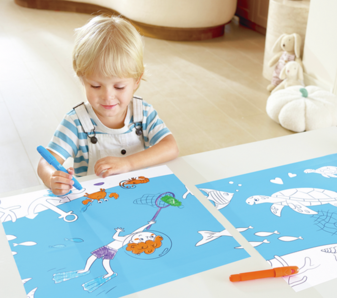 Rollo de papel animales del océano