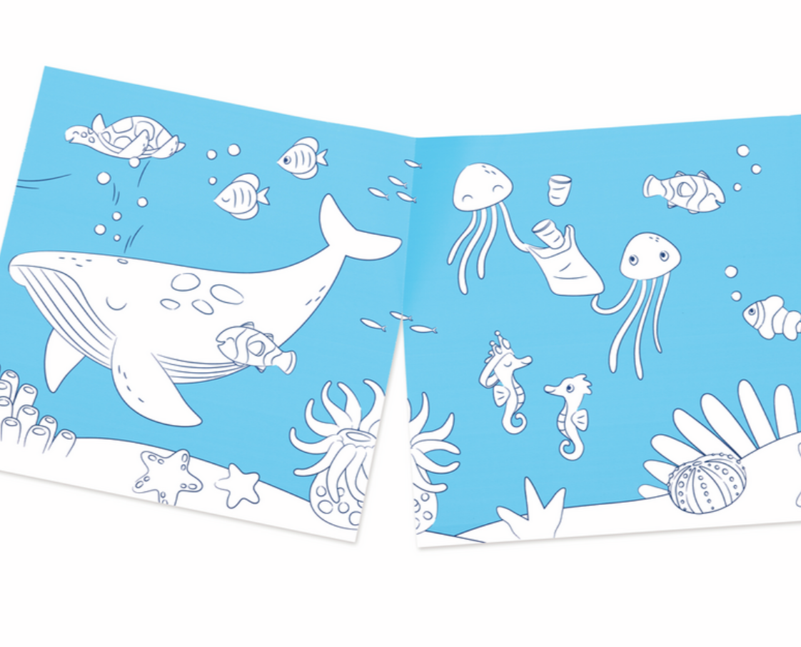 Rollo de papel animales del océano