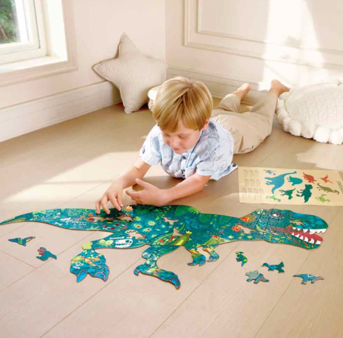 Puzzle Dinosaurios brillante 200 pzas - Hape