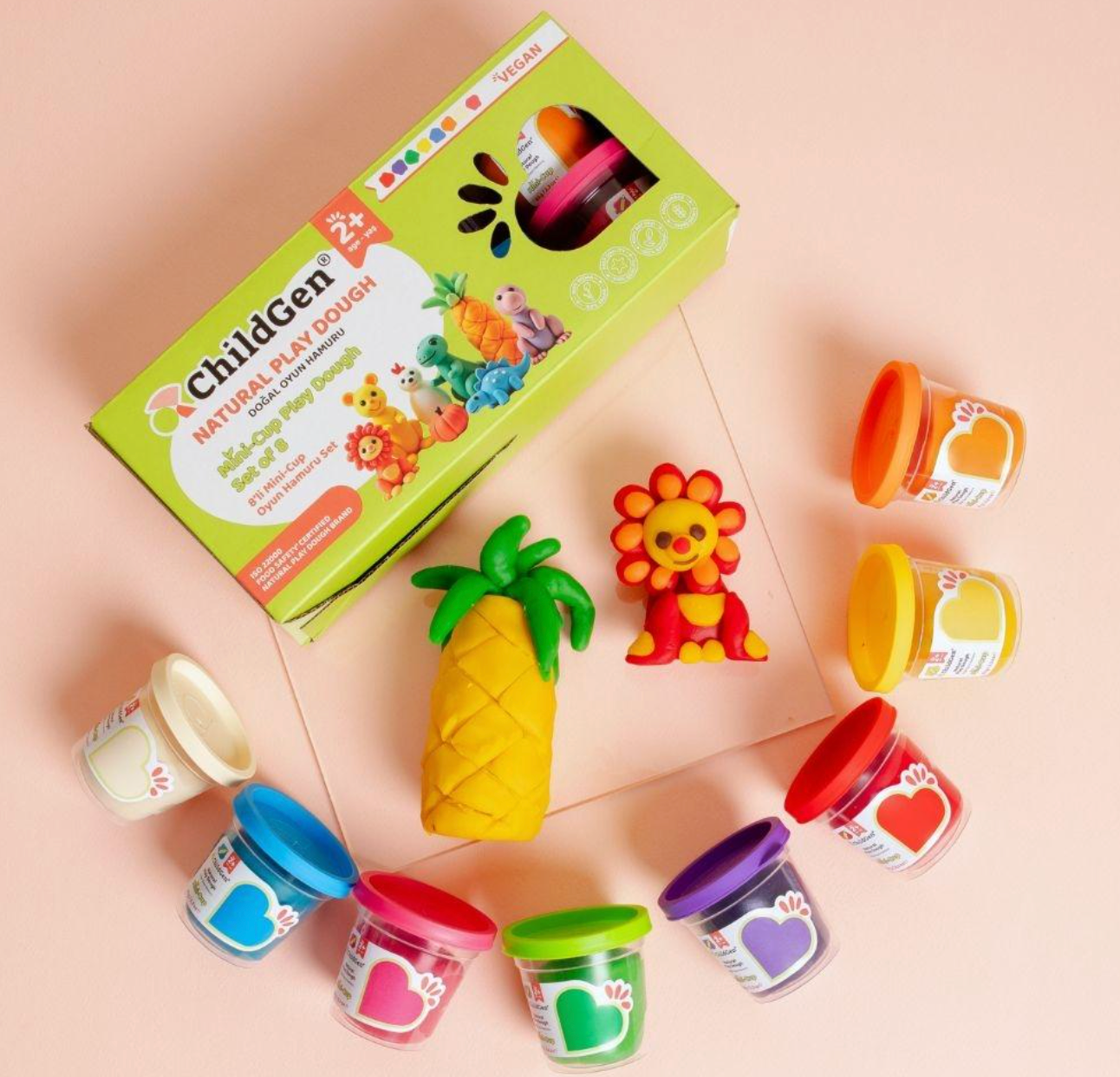 Set plastilina 8 botes - Childgen