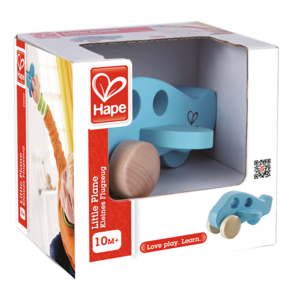 Mini avión de madera