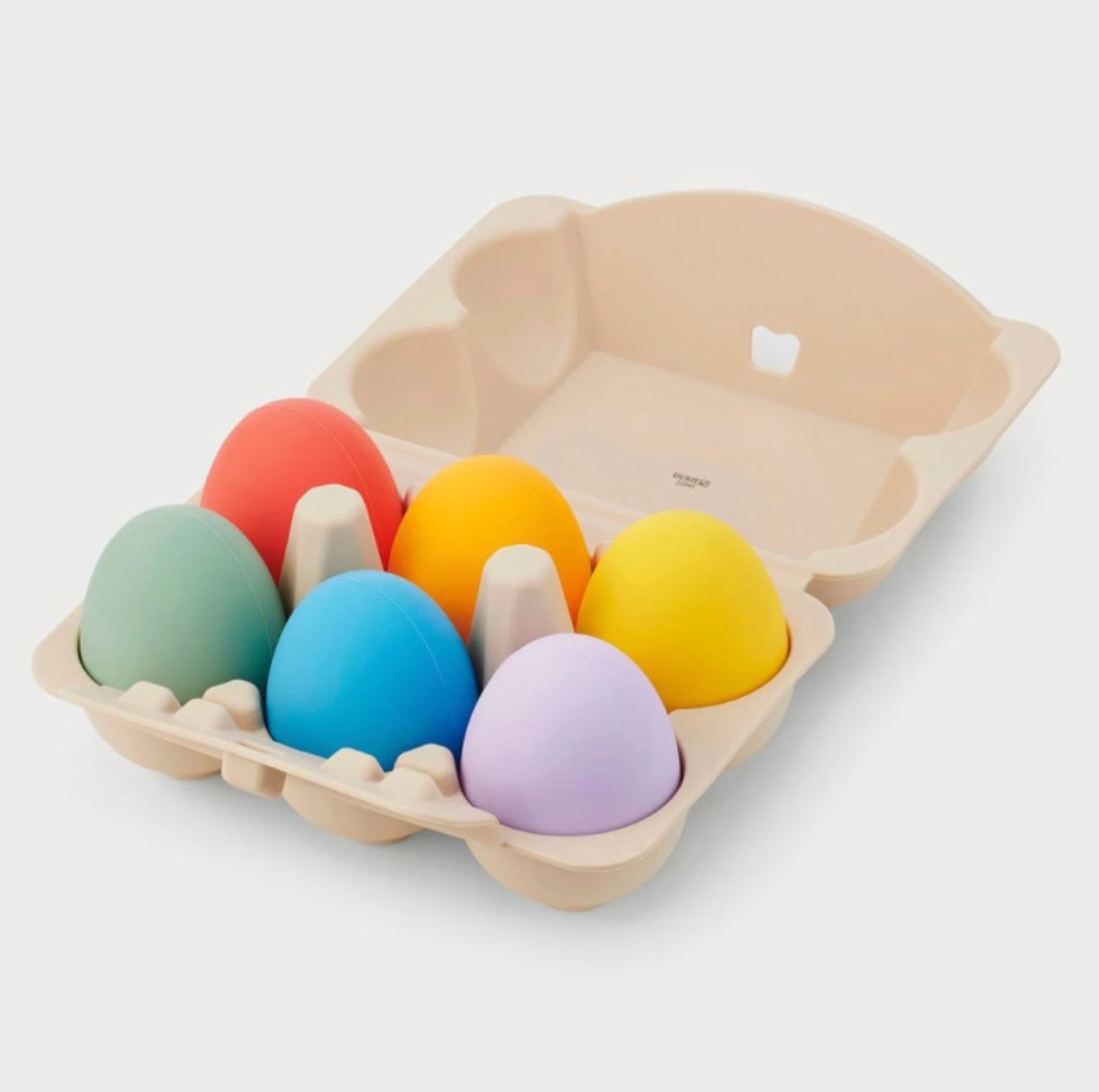 Huevos sensoriales arco iris