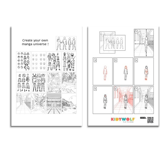 Tableta luminosa portátil Manga - KIDYDRAW PRO