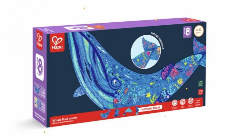 Puzzle Ballena brillante- Hape