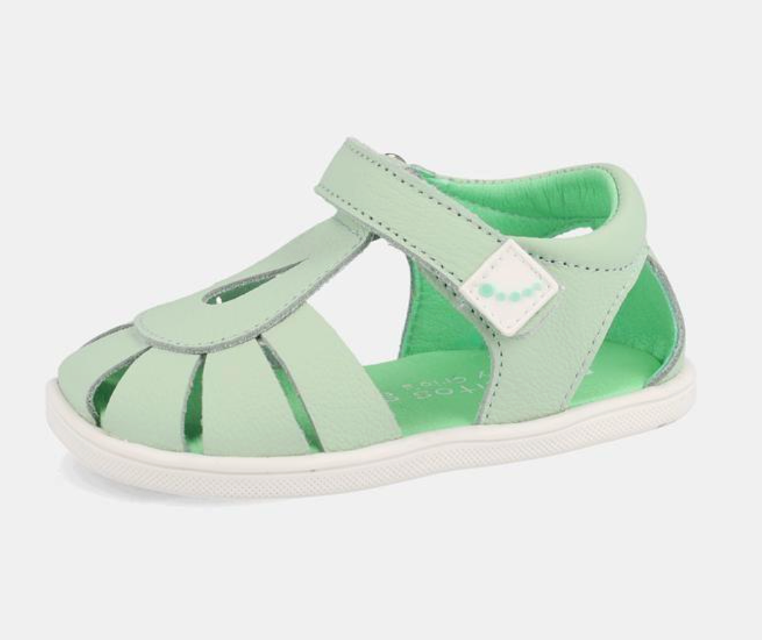 Sandalia respetuosa India Verde