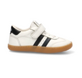 Deportiva Piel Junior Blanco y Negro  – Chetto
