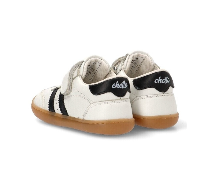 Deportiva Piel Junior Blanco-Verde  – Chetto