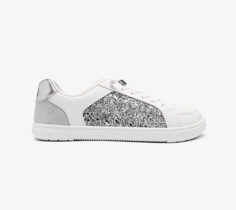 Deportiva Barefoot Glitter Plata B&W