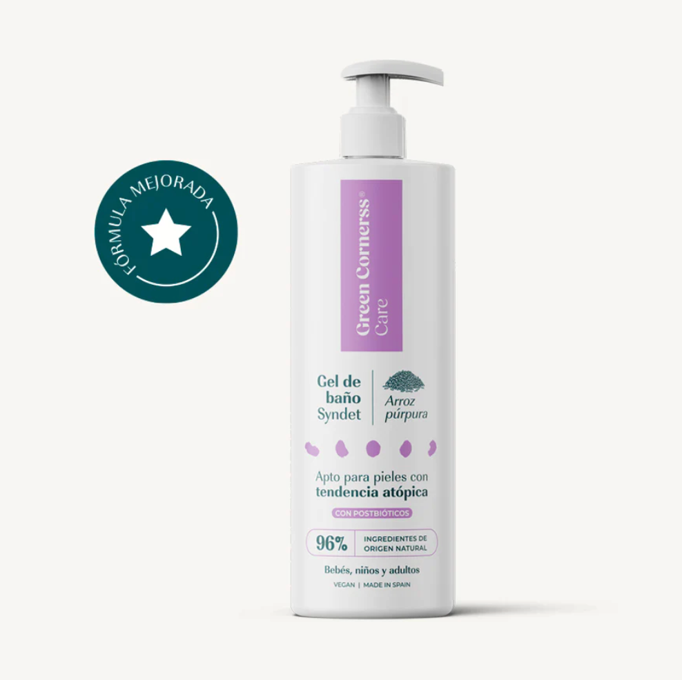 Gel de baño de arroz púrpura apto para piel atópica - Green Cornerss