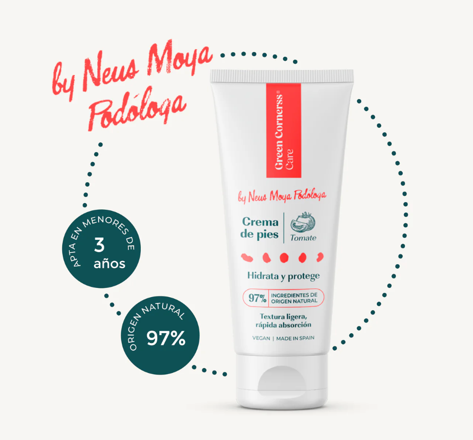 Crema de pies apta - Green Cornerss