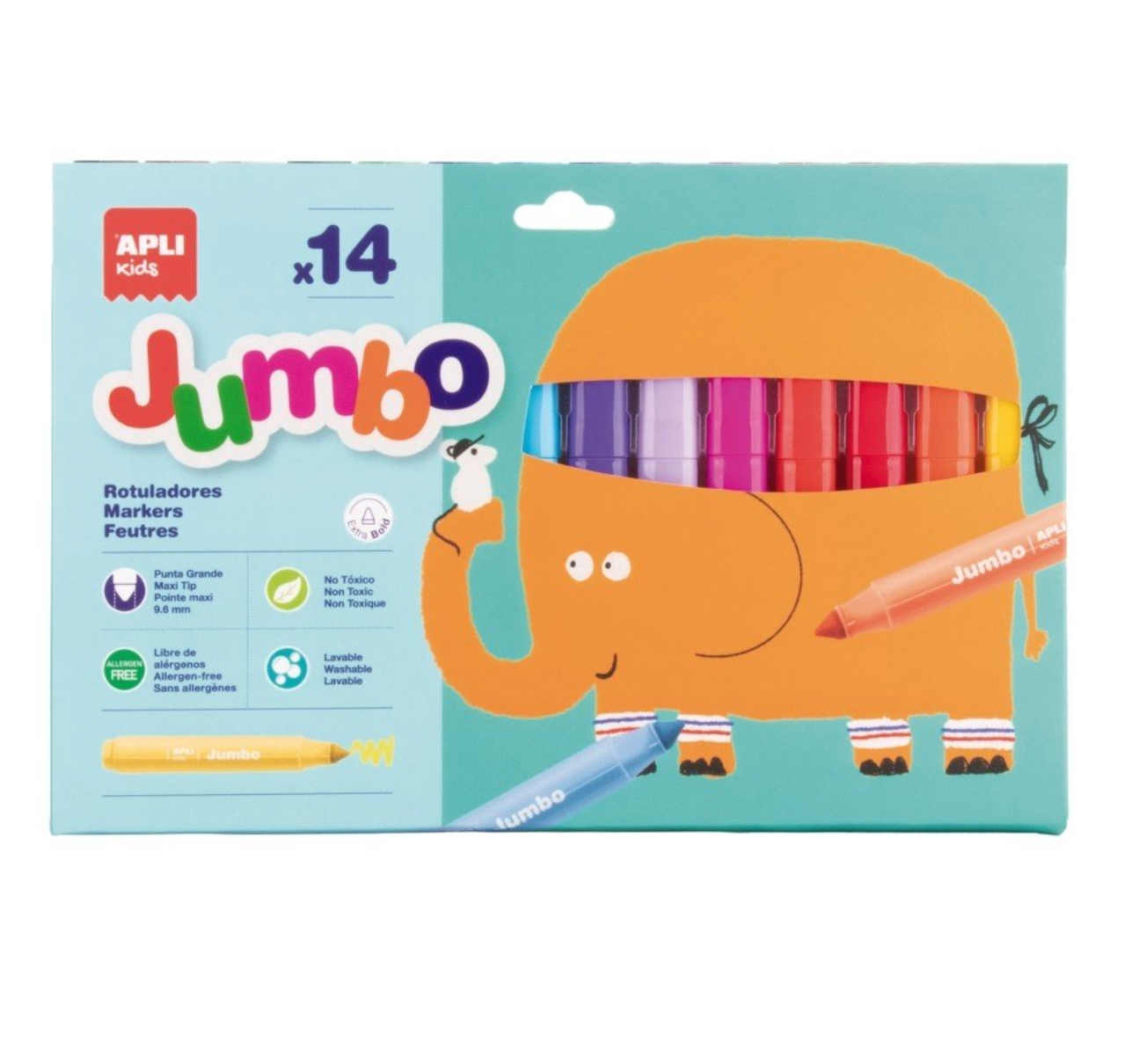Rotuladores Jumbo (14 unds) - Apli