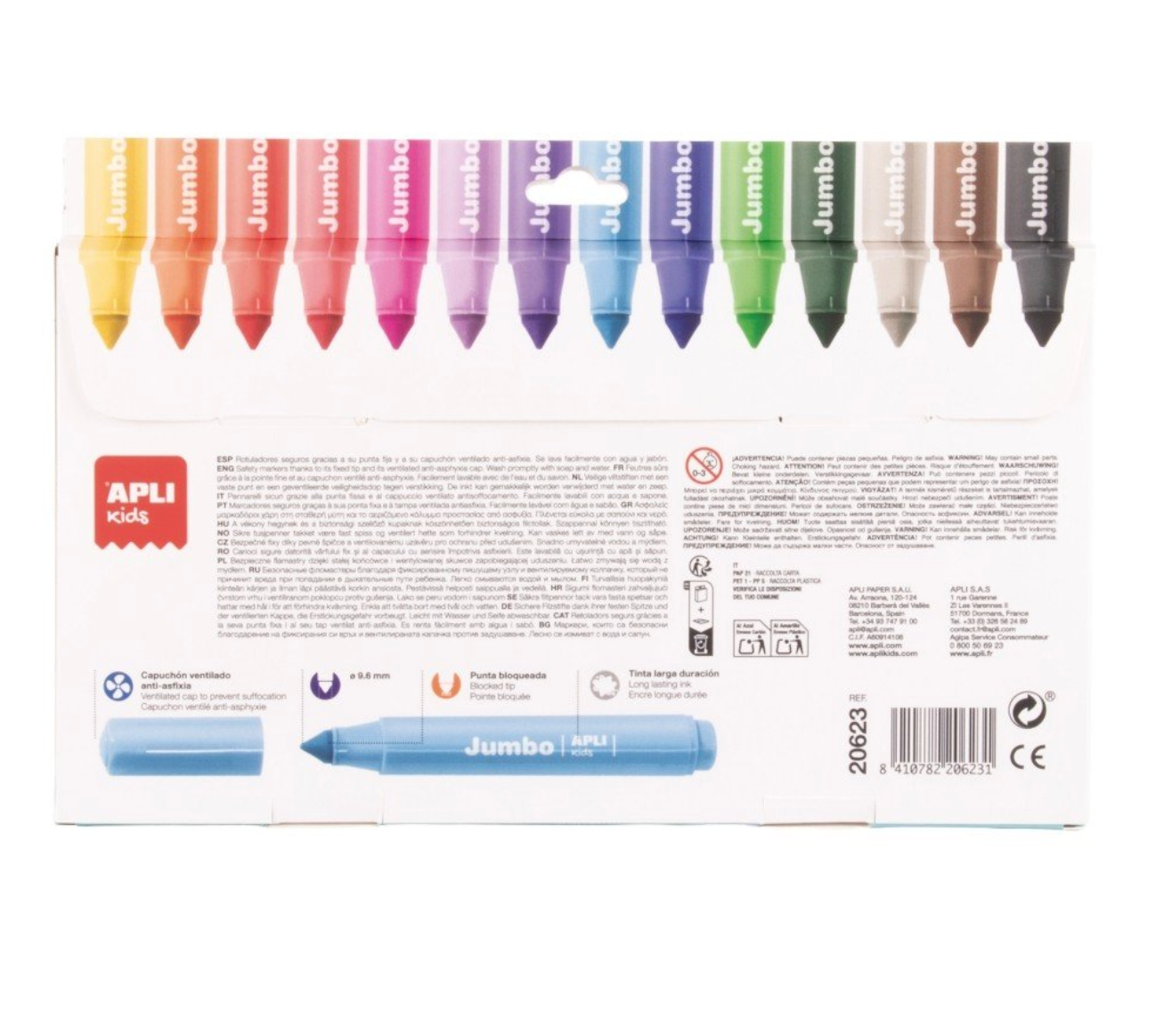 Rotuladores Jumbo (14 unds) - Apli
