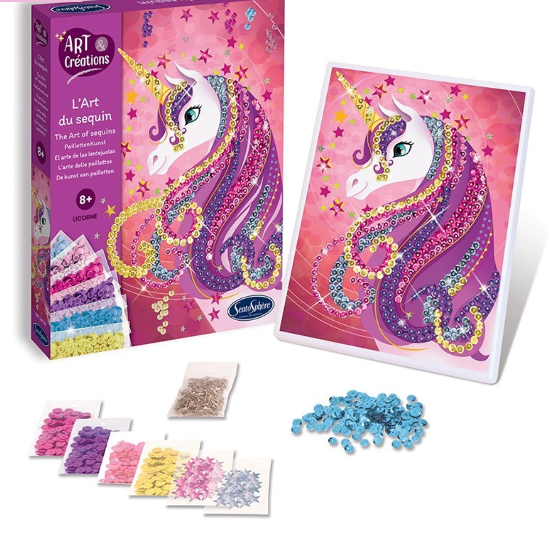 Kit creativo Unicornio con lentejuelas - Sentosphère