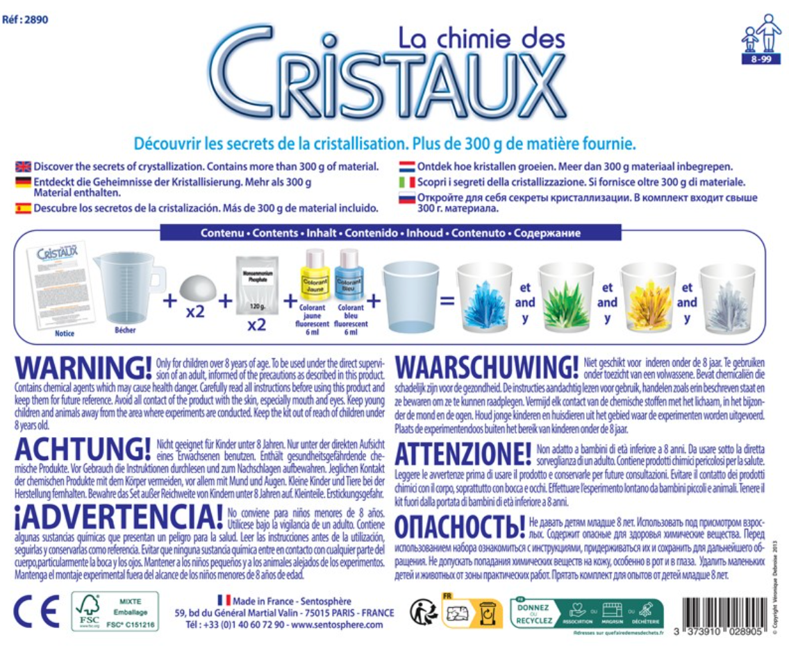 La química de los cristales - Sentosphère