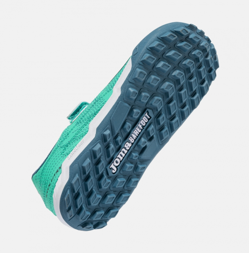 Bota de fútbol multitaco Evolution turquesa Barefoot - Joma