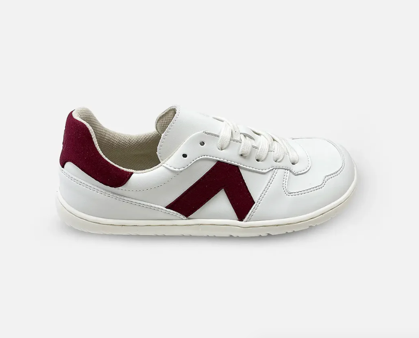 Deportiva Micropelle- suede Blanco Cereza