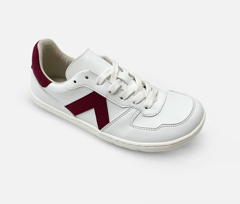 Deportiva Micropelle- suede Blanco Cereza