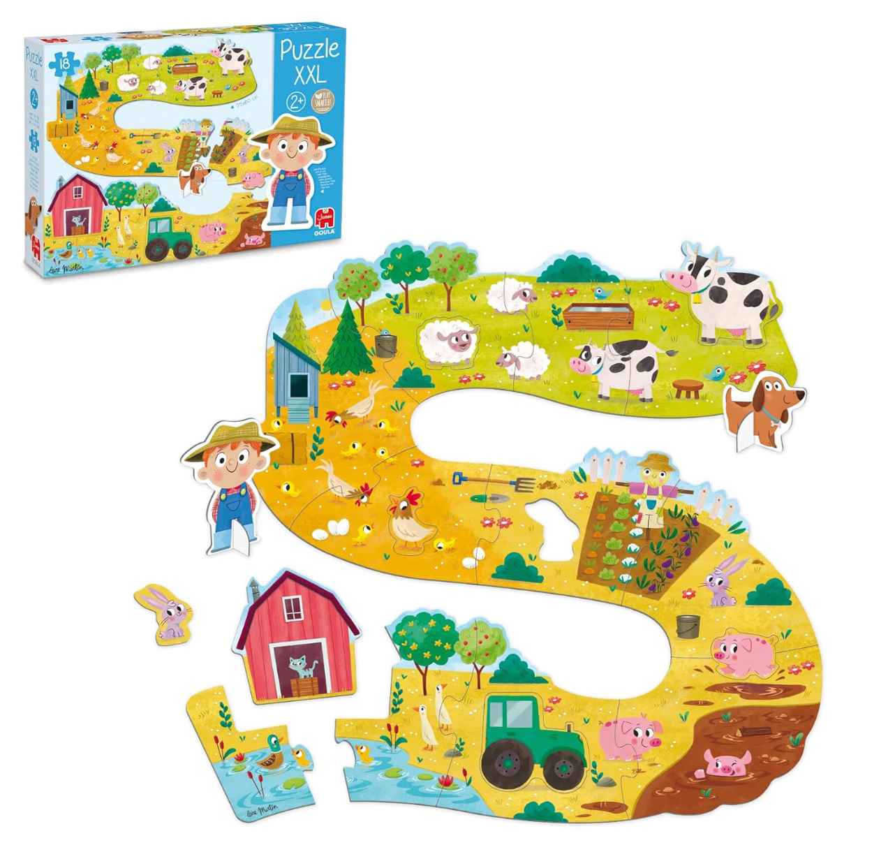 Puzzle XXL granja 18 piezas - Goula