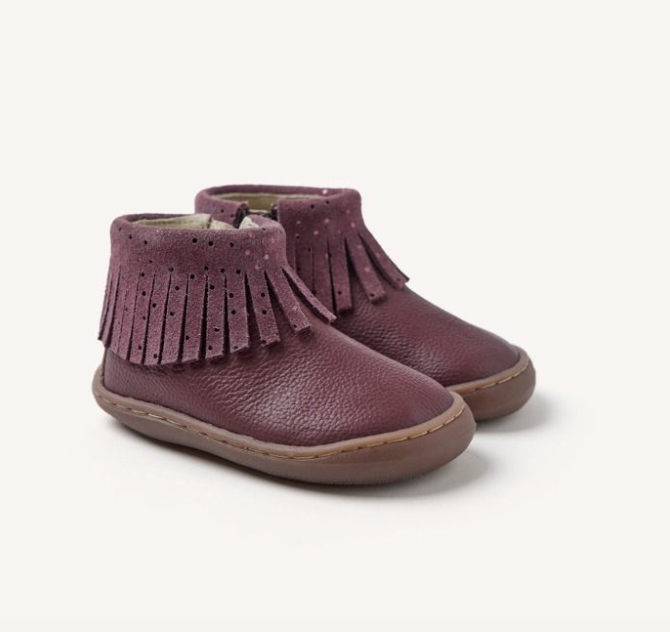 Botas piel flecos Levering Burdeos - Gioseppo