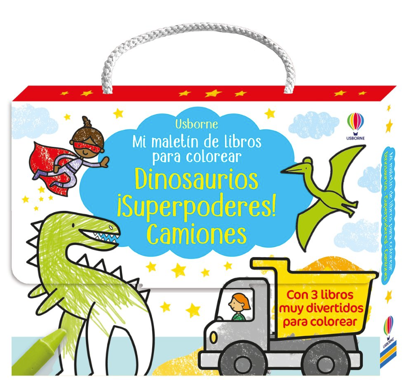 Mi maletín de libros para colorear - Dinosaurios