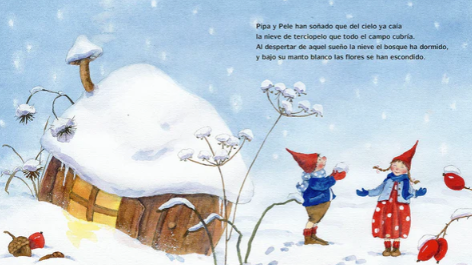 Pipa y Pele en la nieve