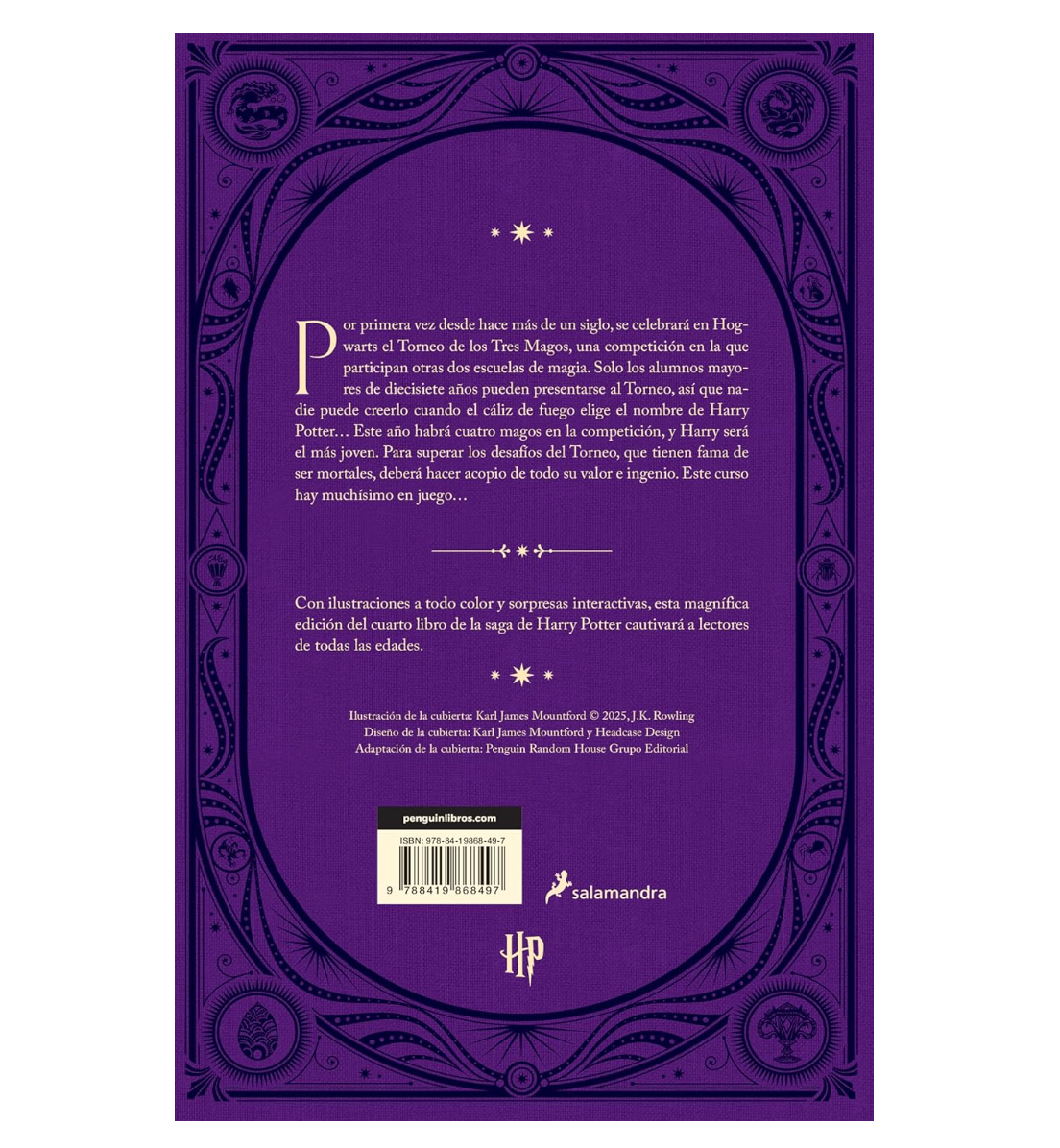 Harry Potter y el caliz de fuego - Edición MinaLima (Preventa)