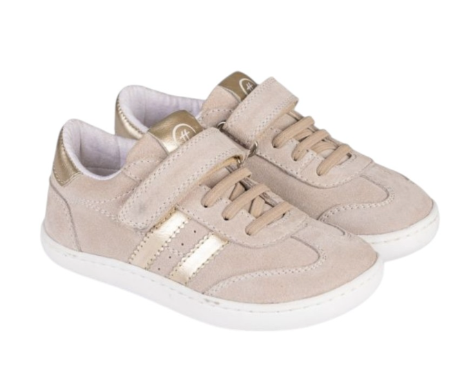 Deportiva Piel Beige-Oro  – Chetto