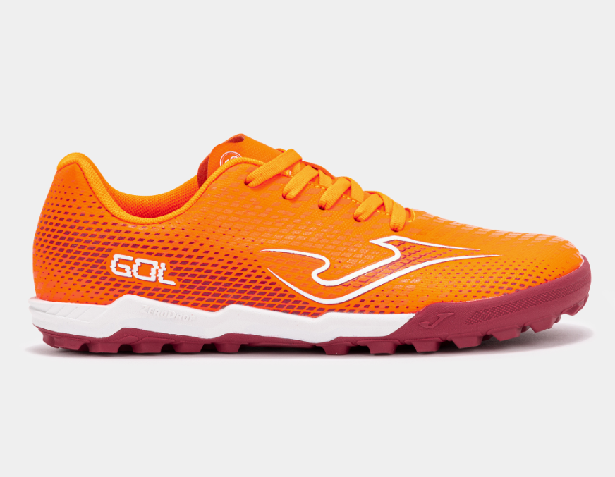 Bota de fútbol multitaco 2607 Naranja Turf Barefoot - Joma