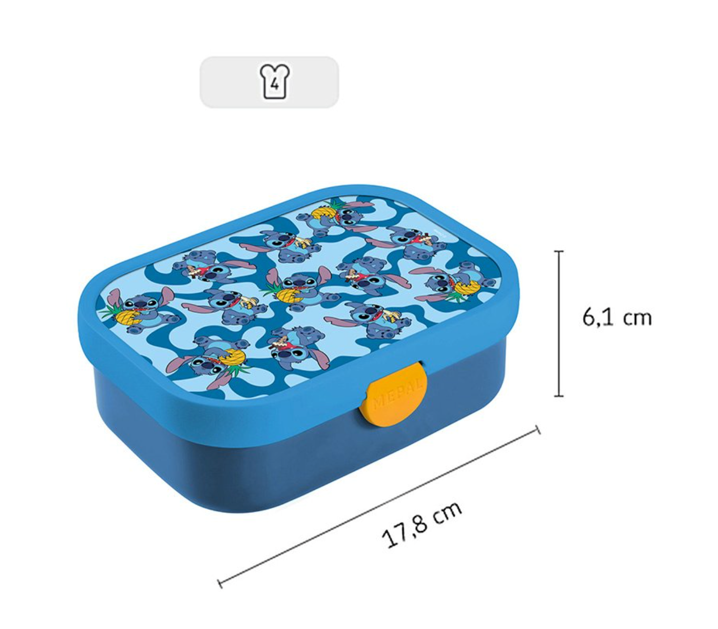 Caja almuerzo campus Stitch