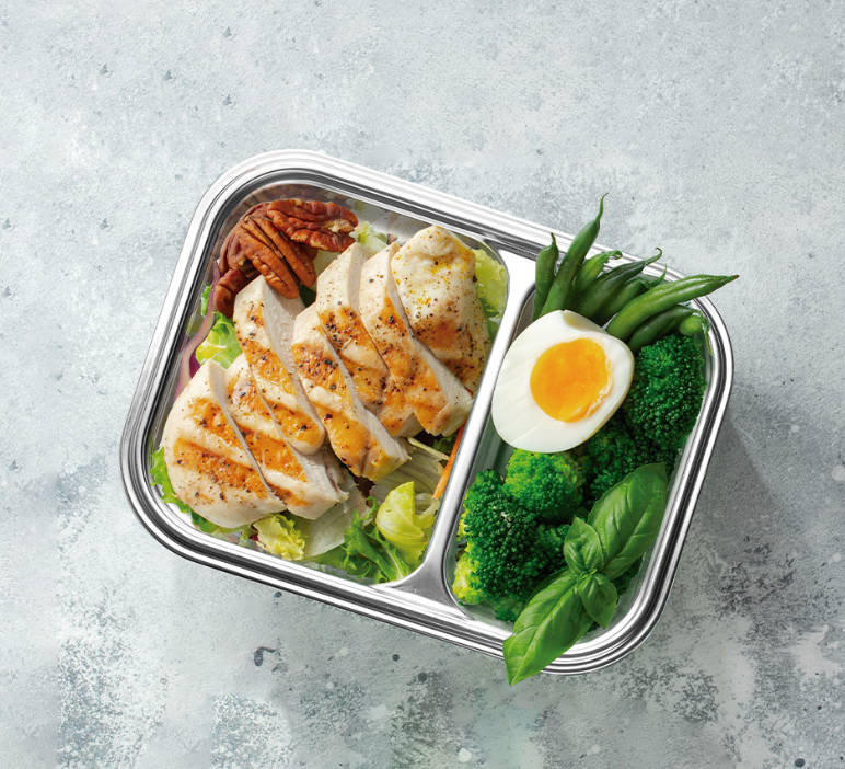 Caja almuerzo acero inox compartimentos TwoGo
