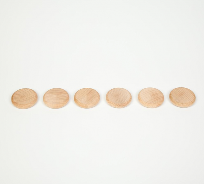 Moneda de madera natural