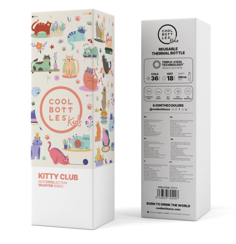 Botella térmica Kitty Club 260 ml - The Coolbottles