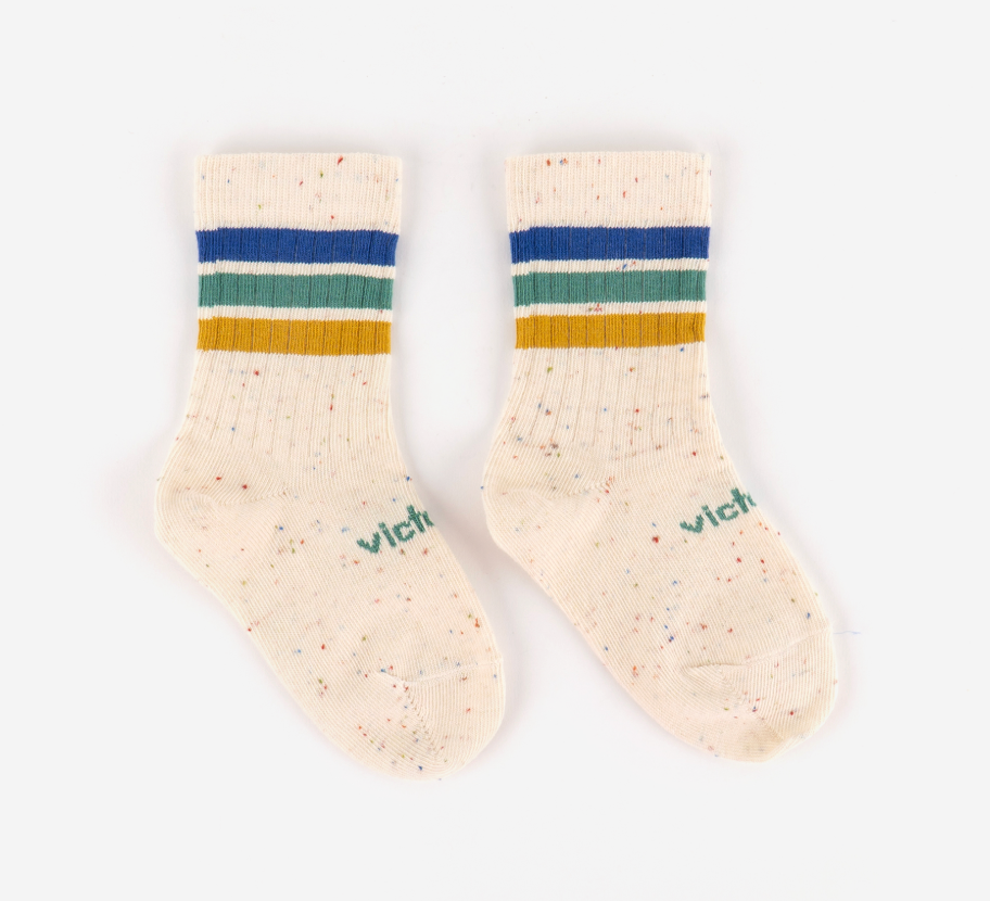 Calcetín barefoot jaspeado mostaza Victoria