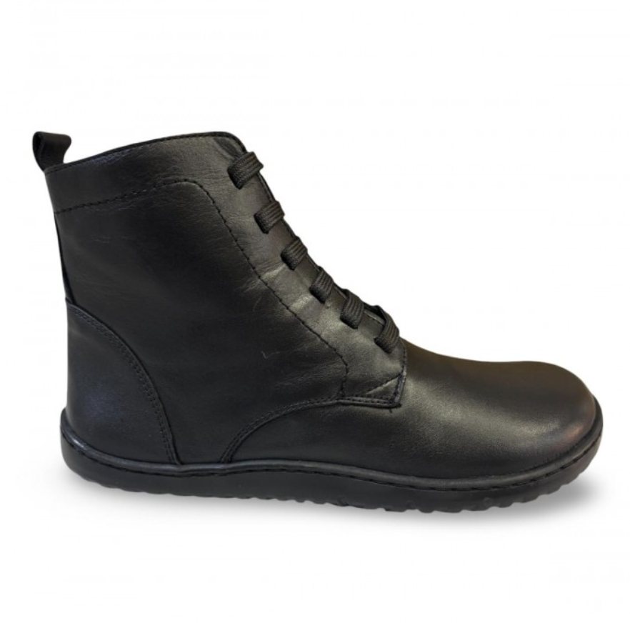 Vivant - Bota barefoot negro piel