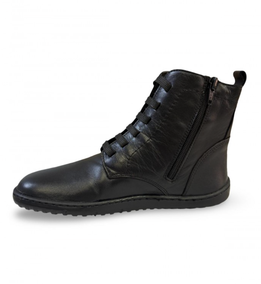 Vivant - Bota barefoot negro piel