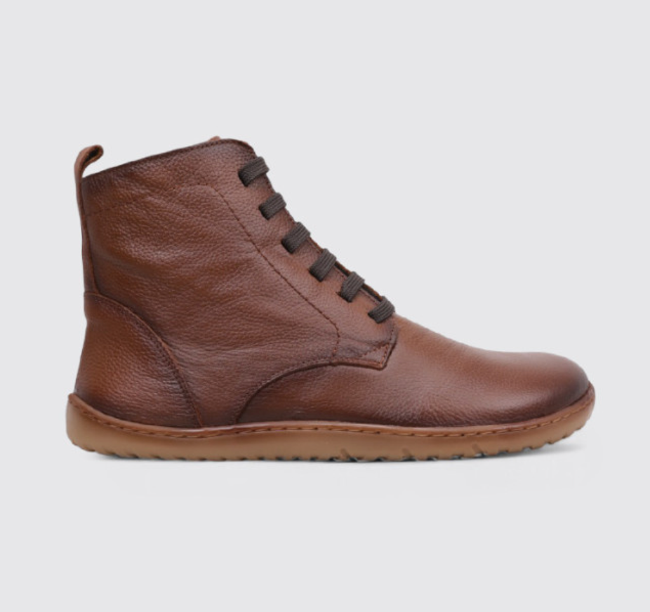 Vivant - Bota barefoot marrón piel