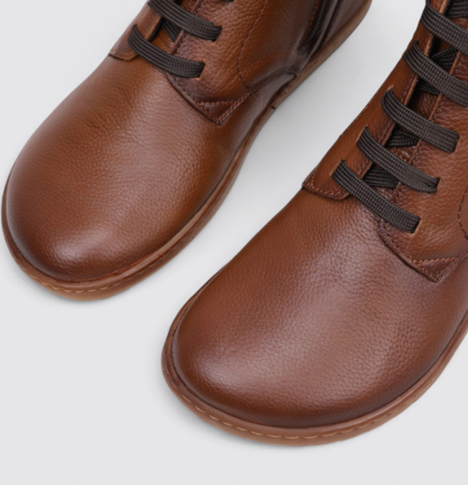 Vivant - Bota barefoot marrón piel