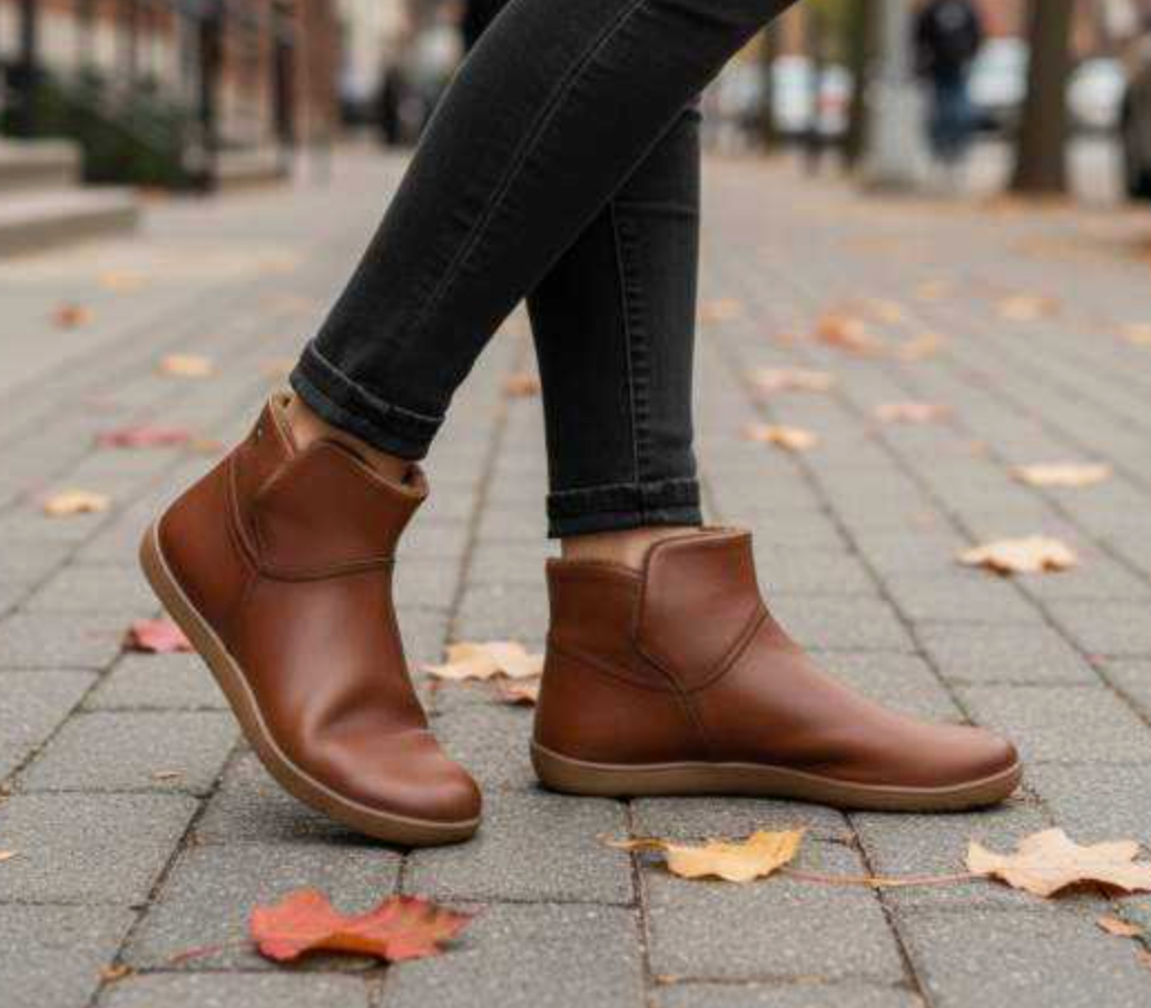 Vivant - Botín Barefoot piel cuero forro