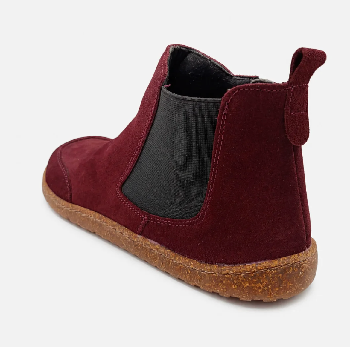 Vivant - Botín Chelsea Barefoot Serraje Burdeos