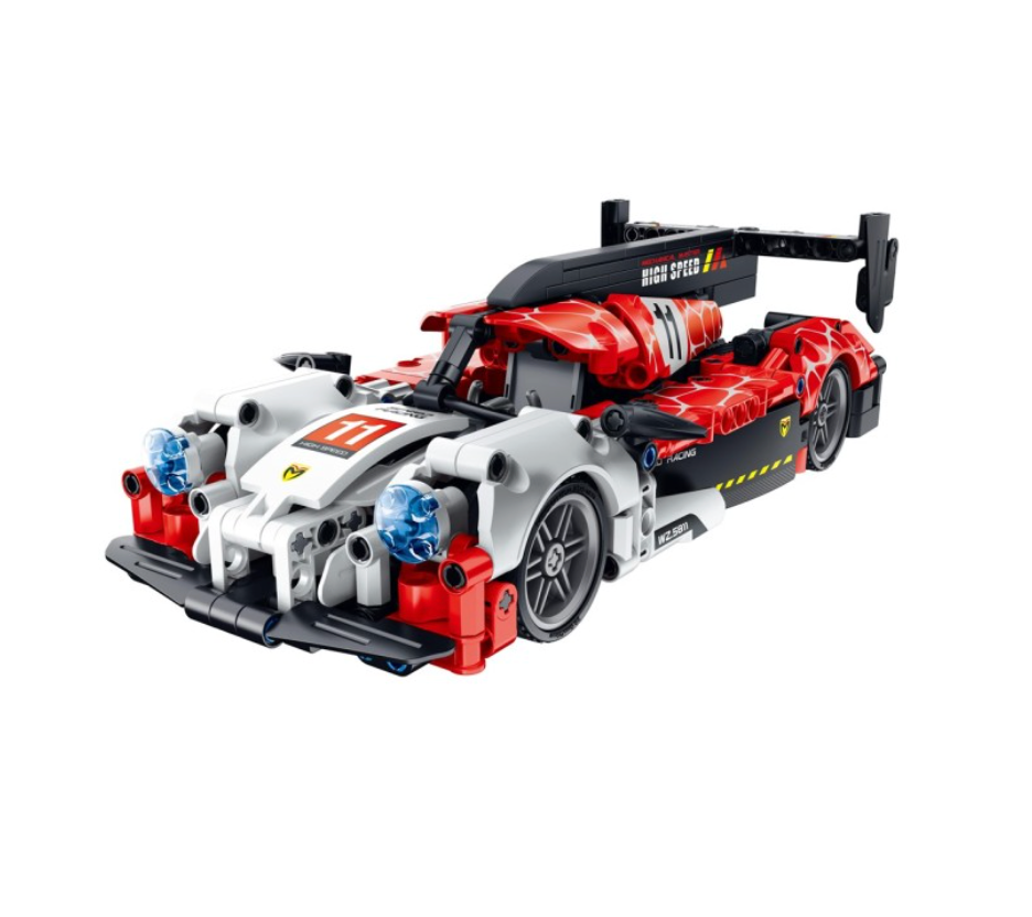 Coche de carreras Blanco y rojo 472 pzas - iMMaster