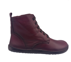 Vivant - Bota barefoot burdeos piel