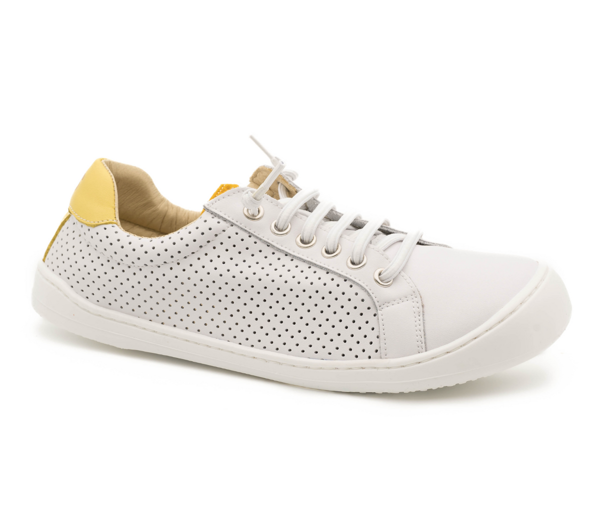 Deportiva Salvaje Picado Blanco Amarillo (Liquidación)
